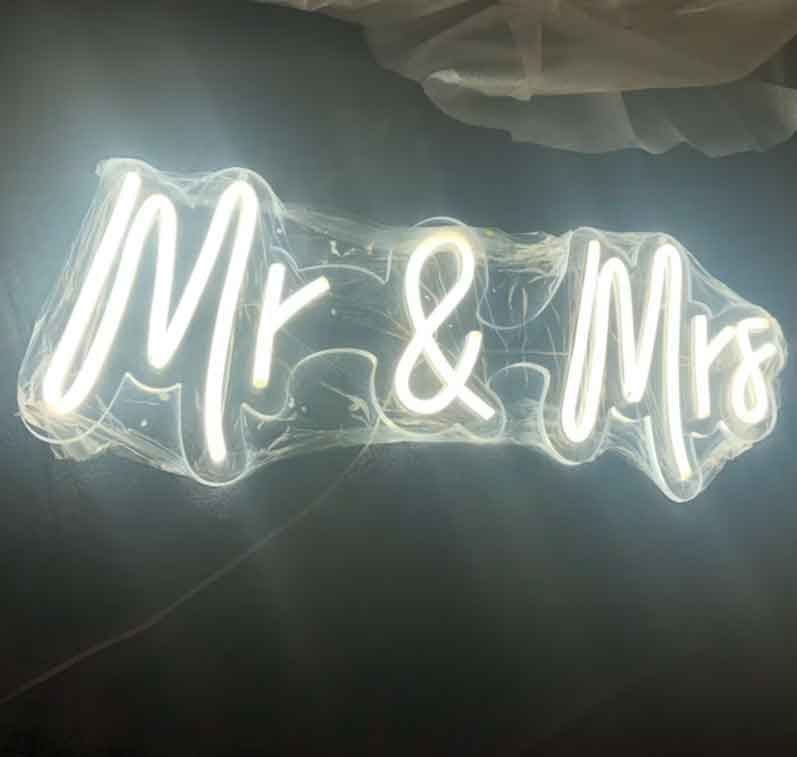 Mr. and Mrs. Neon light