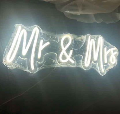 Mr. and Mrs. Neon light