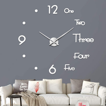 DIY Wall Clock Modern 3D Design