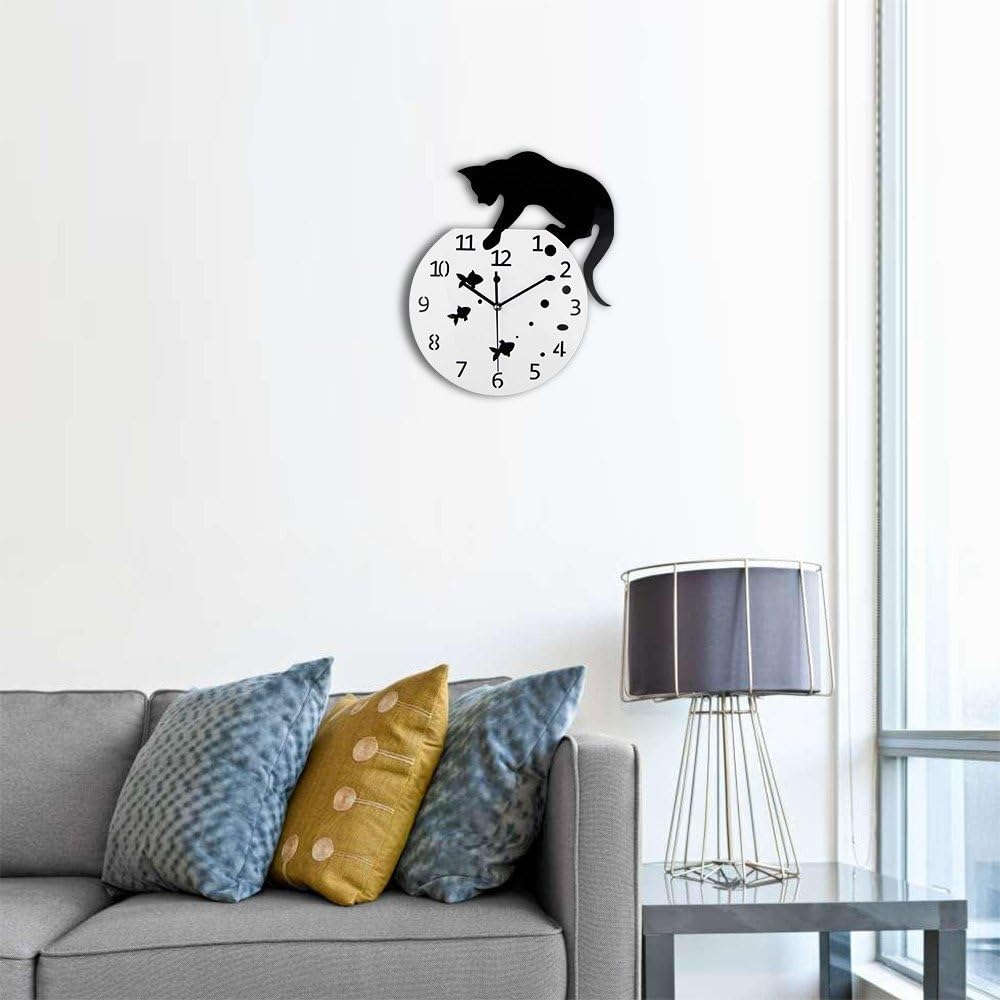 Fishbowl Cat Clock/Creative Wall Clocks