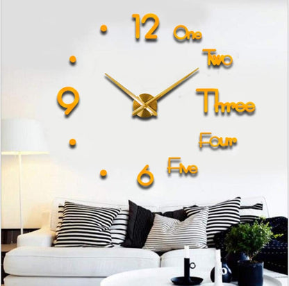 DIY Wall Clock Modern 3D Design