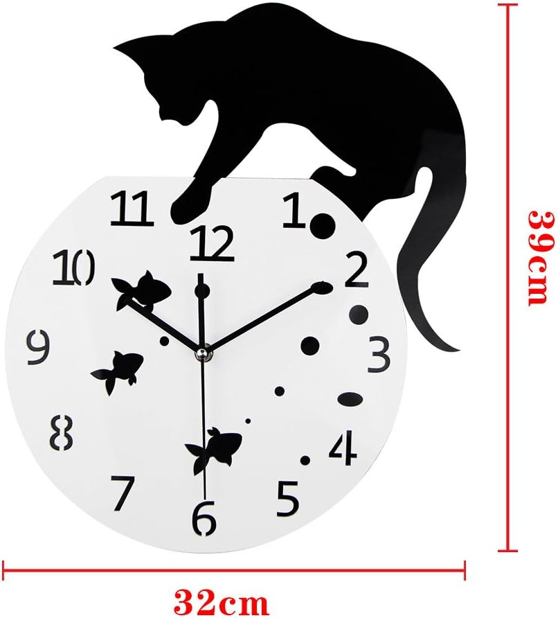 Fishbowl Cat Clock/Creative Wall Clocks