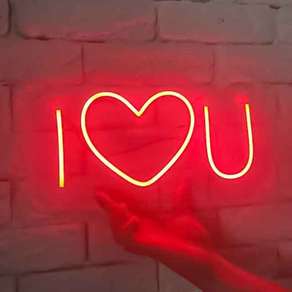 I ❤️ U Neon Sign