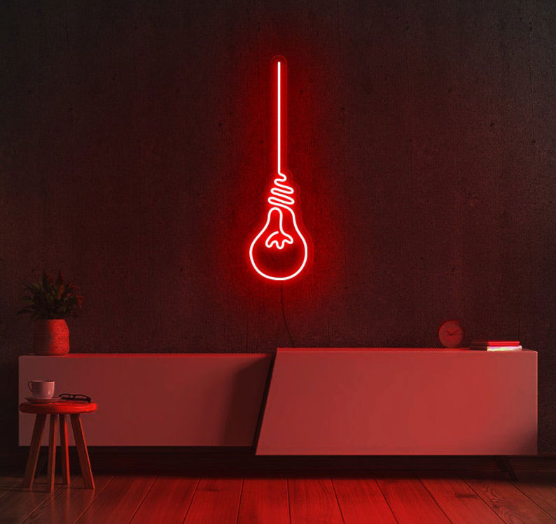 Neon Light Bulb Lamp Decor