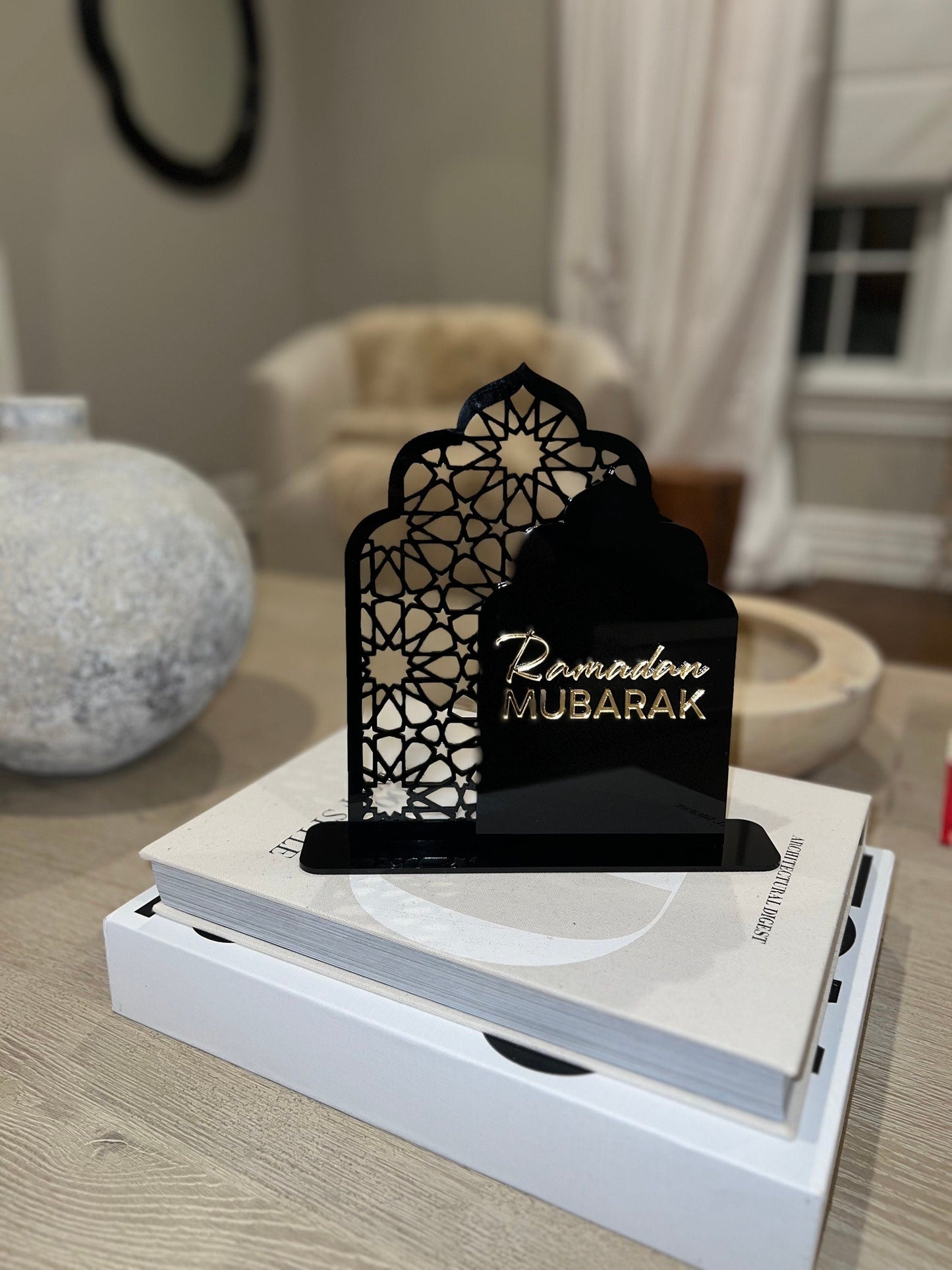 Geometric Arch| Eid/Ramadan Arch Acrylic interchangeable Table Decor