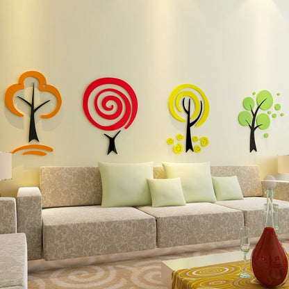 Kinder trees wall art